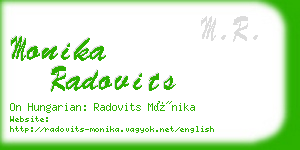 monika radovits business card